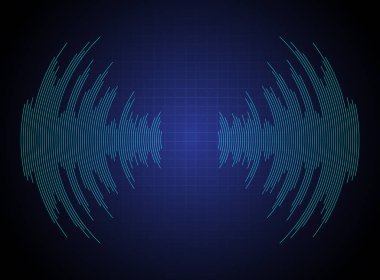 soyut vektör arkaplanı, ses kayıt eğrisi