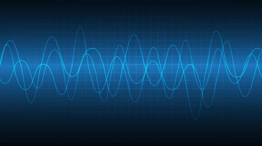 soyut vektör arkaplanı, ses kayıt eğrisi