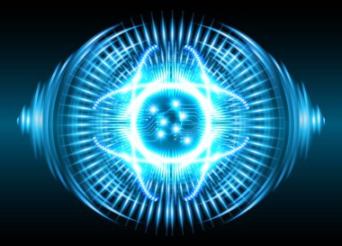 kamera ile arkaplan vektör illüstrasyonu, dijital güvenlik kavramı