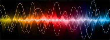 soyut vektör arkaplanı, ses kayıt eğrisi