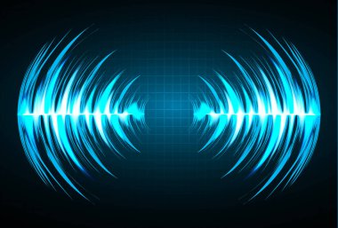 soyut vektör arkaplanı, ses kayıt eğrisi