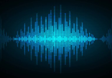 soyut vektör arkaplanı, ses kayıt eğrisi