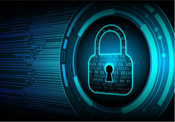 Dolabı olan arka plan vektör illüstrasyonu, dijital güvenlik kavramı