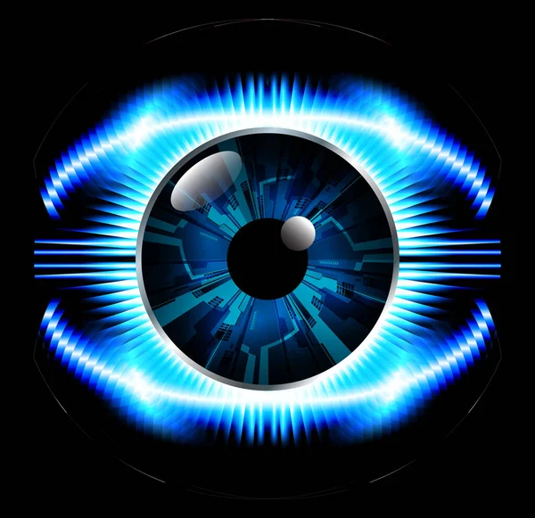 kamera ile arkaplan vektör illüstrasyonu, dijital güvenlik kavramı