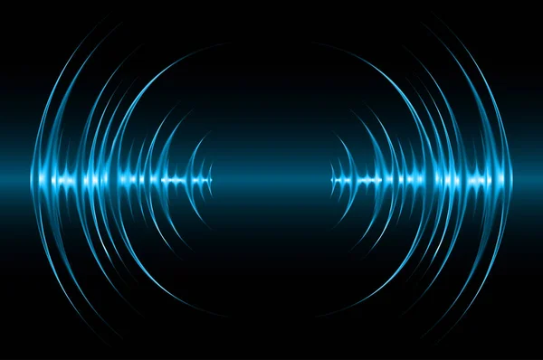 Abstract Vector Background Sound Recording Curve — Stock Vector