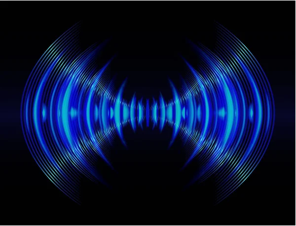 Abstract Vector Background Sound Recording Curve — Stock Vector