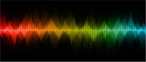 Fond Vectoriel Abstrait Courbe Enregistrement Sonore — Image vectorielle