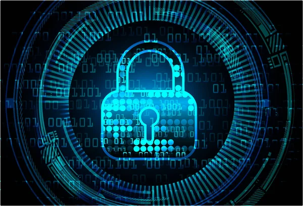 Dolabı olan arka plan vektör illüstrasyonu, dijital güvenlik kavramı