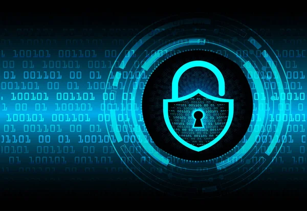 Dolabı olan arka plan vektör illüstrasyonu, dijital güvenlik kavramı