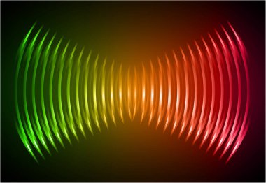 ses dalgaları, soyut teknoloji, vektör illüstrasyon arka planı