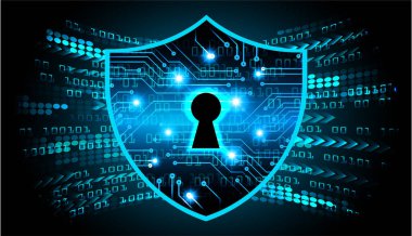 veri güvenliği kavramı arka plan, vektör illüstrasyonu