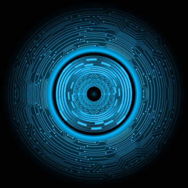 Siber güvenlik kavramı arka plan, dijital soyut vektör çizimi tasarımı