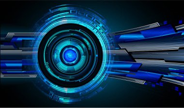 Siber güvenlik kavramı arka plan, dijital soyut vektör çizimi tasarımı