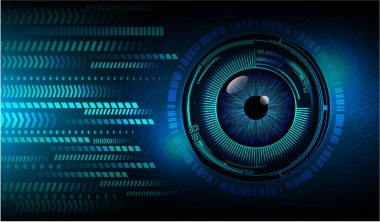 Siber güvenlik kavramı arka plan, dijital soyut vektör çizimi tasarımı