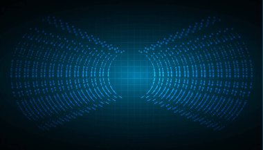 ses dalgaları, soyut teknoloji, vektör illüstrasyon arka planı