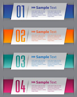 İnternet sitesi bilgisayar grafik teknolojisi ve internet için renkli modern metin kutusu şablonu, numaralar. Metin veya alıntılar için renk çerçeveleri kümesi. Broşür. Çok, çok çeşitli. bilgi grafikleri
