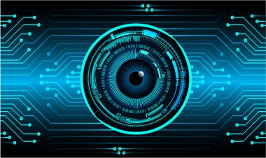 Siber güvenlik kavramı arka plan, dijital soyut vektör çizimi tasarımı