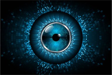 Siber güvenlik kavramı arka plan, dijital soyut vektör çizimi tasarımı