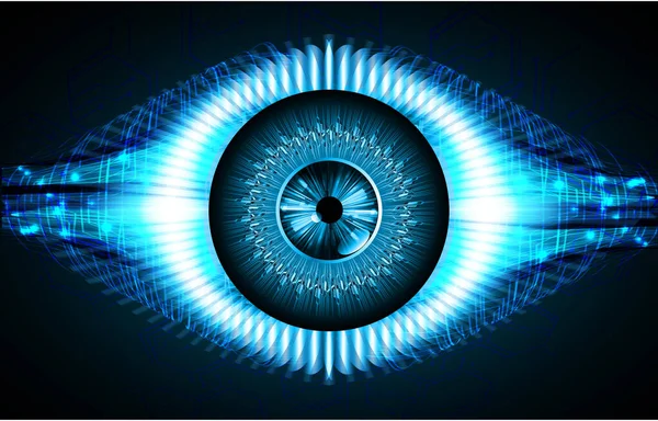 Gözlü siber güvenlik kavramı, soyut yüksek hızlı dijital internet bağlantısı tasarımı
