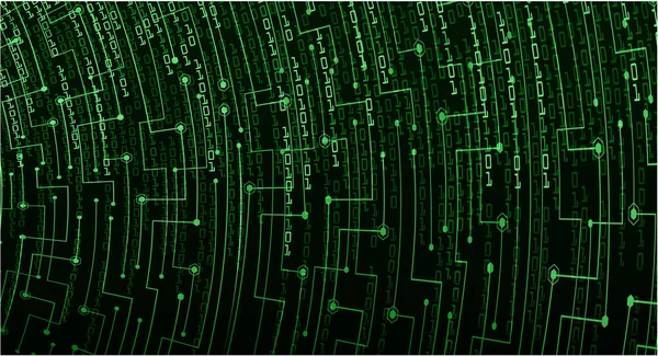 Abstracte Vectorachtergrond Met Vloeiende Digitale Data — Stockvector