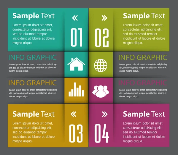 Modelo Caixa Texto Moderno Colorido Para Tecnologia Gráfica Computador Site — Vetor de Stock