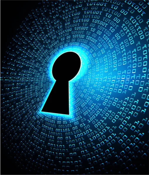 Siber güvenlik kavramı arka plan, dijital soyut vektör çizimi tasarımı