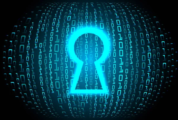 Siber güvenlik kavramı arka plan, dijital soyut vektör çizimi tasarımı