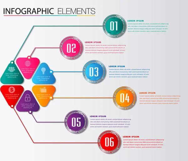 Modèle Moderne Coloré Zone Texte Pour Technologie Graphique Ordinateur Site — Image vectorielle