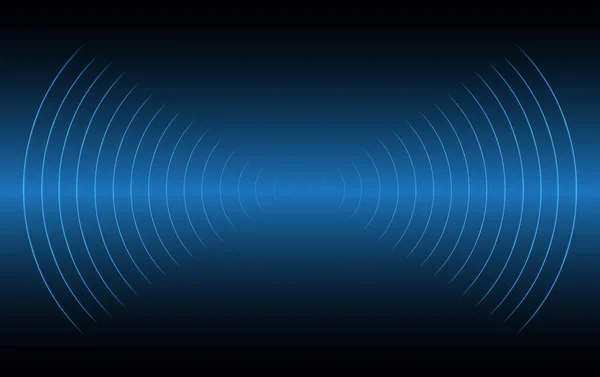 Звуковые Волны Абстрактные Технологии Векторная Иллюстрация Фона — стоковый вектор