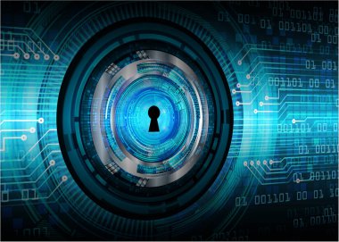 veri güvenliği kavramı arka plan, vektör illüstrasyonu