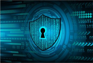 veri güvenliği kavramı arka plan, vektör illüstrasyonu