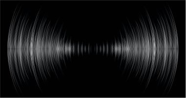 ses dalgaları, soyut teknoloji, vektör illüstrasyon arka planı