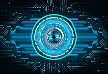 Siber güvenlik kavramı arka plan, dijital soyut vektör çizimi tasarımı