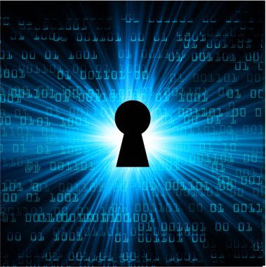 Soyut yüksek hızlı dijital internet bağlantısı tasarımı, siber güvenlik kavramı arka planı