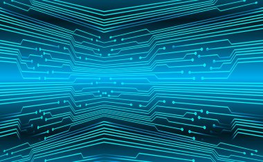 soyut dijital veri vektörü illüstrasyon arka planı, mavi ve siyah renkler