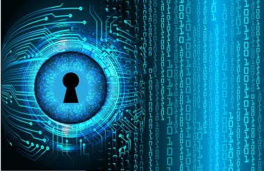 Dijital arkaplanda soyut yüksek hız ve siber güvenlik tasarımı