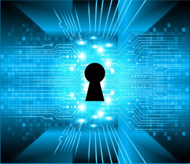 Soyut yüksek hızlı dijital internet bağlantısı tasarımı, siber güvenlik kavramı arka planı