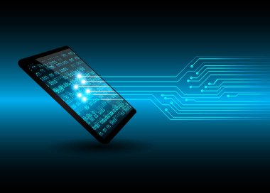 cep telefonu, güvenlik konsepti, dijital ve siber güvenlik konusunda kapalı asma kilit