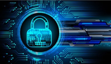 Soyut yüksek hızlı dijital internet bağlantısı tasarımı, siber güvenlik kavramı arka planı