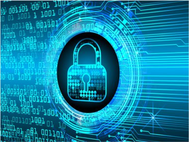 Soyut yüksek hızlı dijital internet bağlantısı tasarımı, siber güvenlik kavramı arka planı