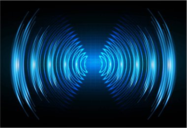 Siber güvenlik teknolojisi, bilgi siber güvenlik kavramı için soyut bir geçmiş. Vektör illüstrasyonu.