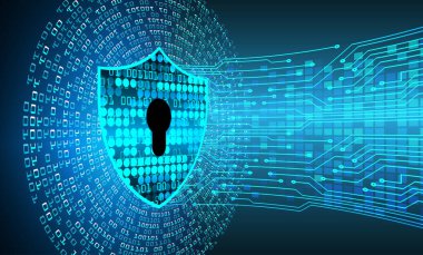 Soyut yüksek hızlı dijital internet bağlantısı tasarımı, siber güvenlik kavramı arka planı