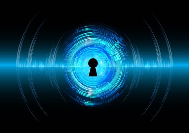 Soyut yüksek hızlı dijital internet bağlantısı tasarımı, siber güvenlik kavramı arka planı