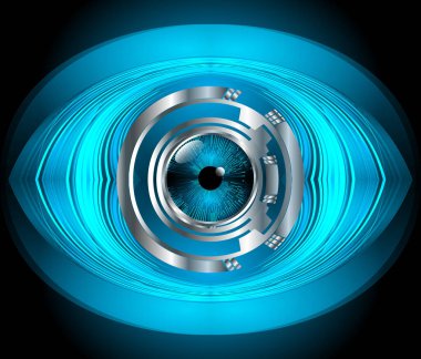 Siber güvenlik kavramı arka plan, dijital soyut vektör çizimi