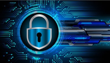 Soyut yüksek hızlı dijital internet bağlantısı tasarımı, siber güvenlik kavramı arka planı