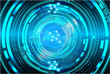 soyut dijital veri vektörü illüstrasyon arka planı, mavi ve siyah renkler