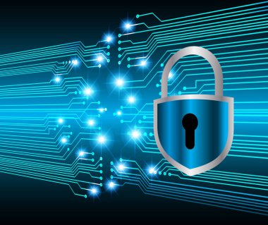 Soyut yüksek hızlı dijital internet bağlantısı tasarımı, siber güvenlik kavramı arka planı