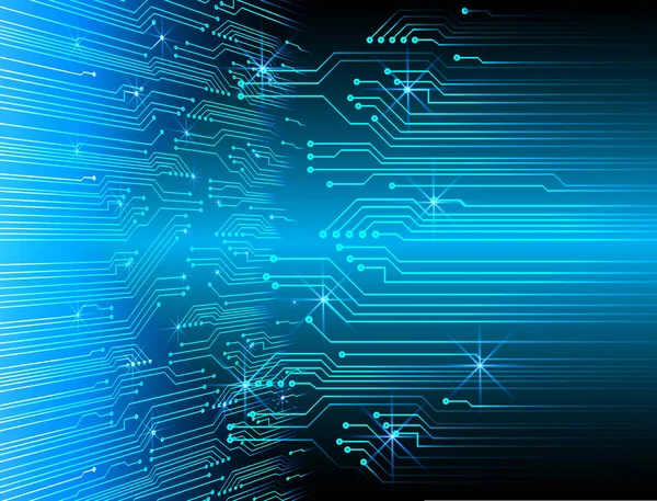 Mavi siber devre gelecekteki teknoloji konsepti