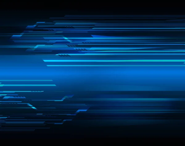 Abstrakte Digitale Datenvektorabbildung Hintergrund Blaue Und Schwarze Farben — Stockvektor