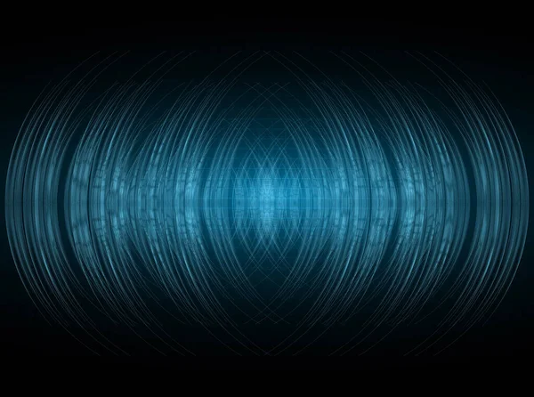 Ljudvågor Svängande Mörkblått Ljus — Stock vektor